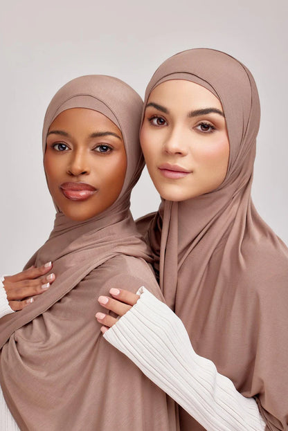 OEKO-TEX™ Bamboo Jersey Hijab Set - Cedar Earth