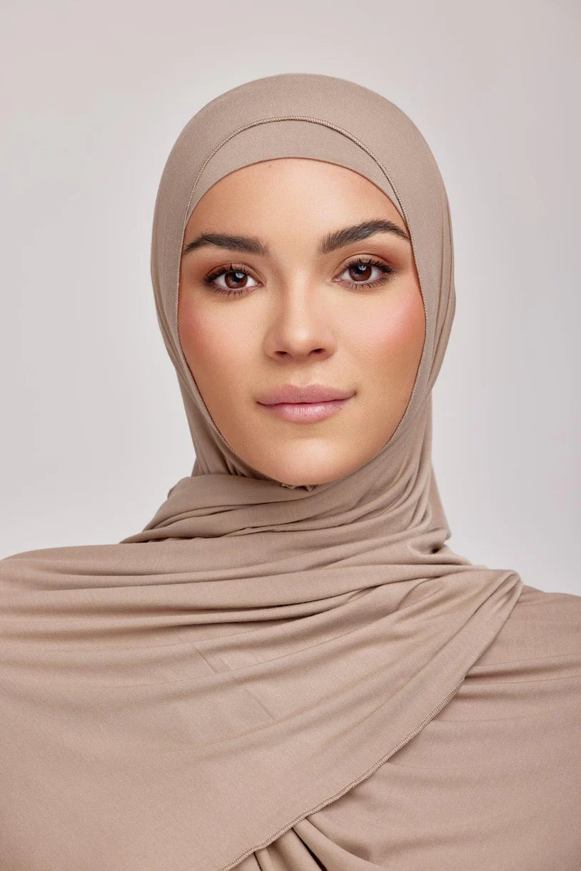 OEKO-TEX™ Bamboo Jersey Hijab Set - Sunset Beach