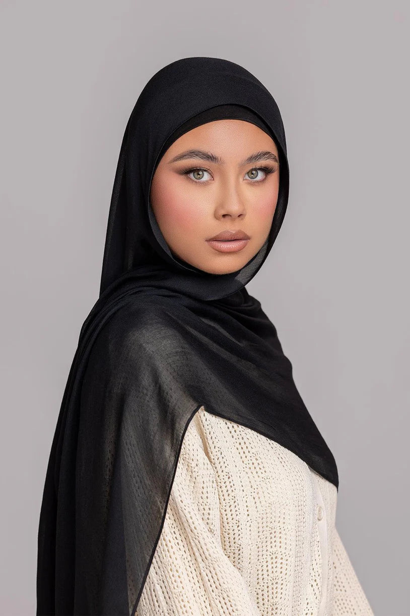 Modal Matching Hijab Set- Black