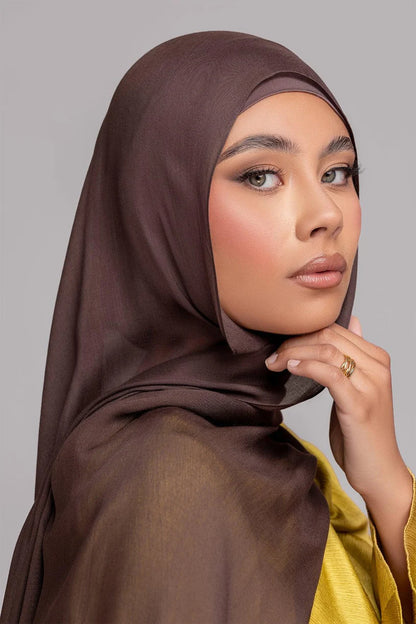 Modal Matching Hijab Set- Bitter Brown