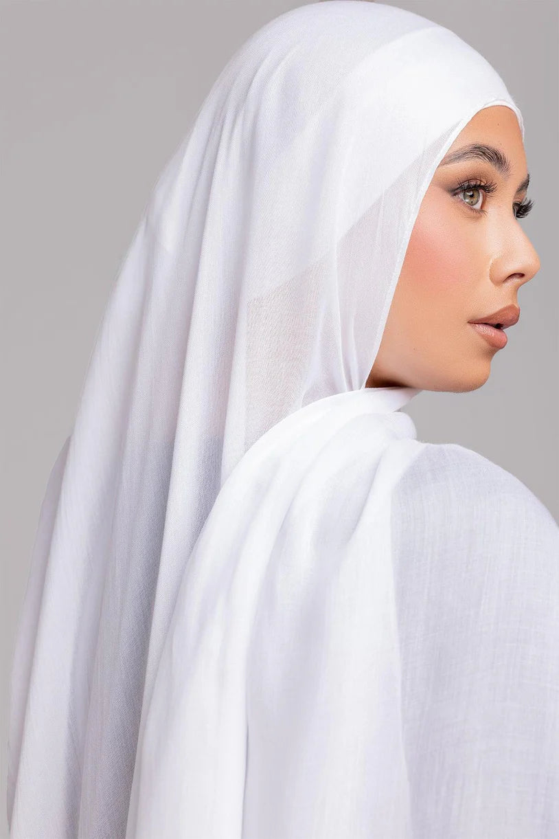 Modal Matching Hijab Set- White