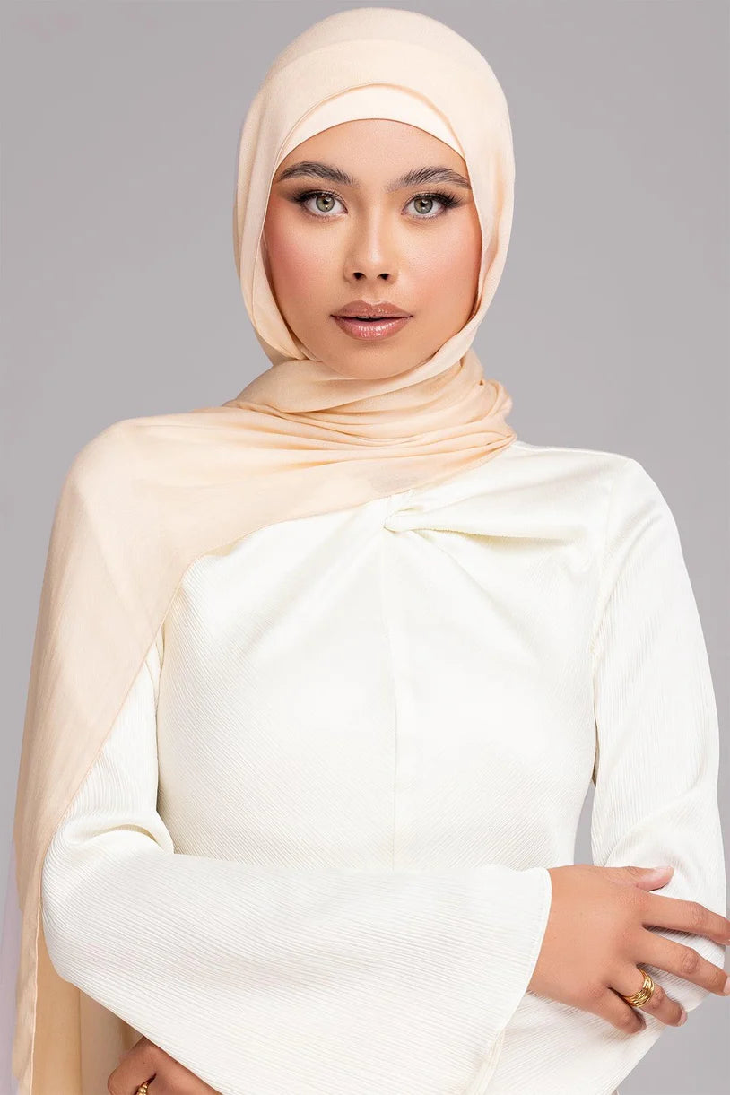 Modal Matching Hijab Set- Coral Almond