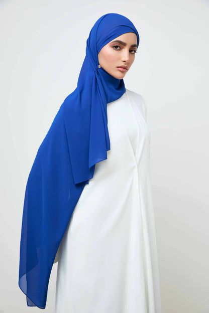 Essential Chiffon Hijab - True Blue