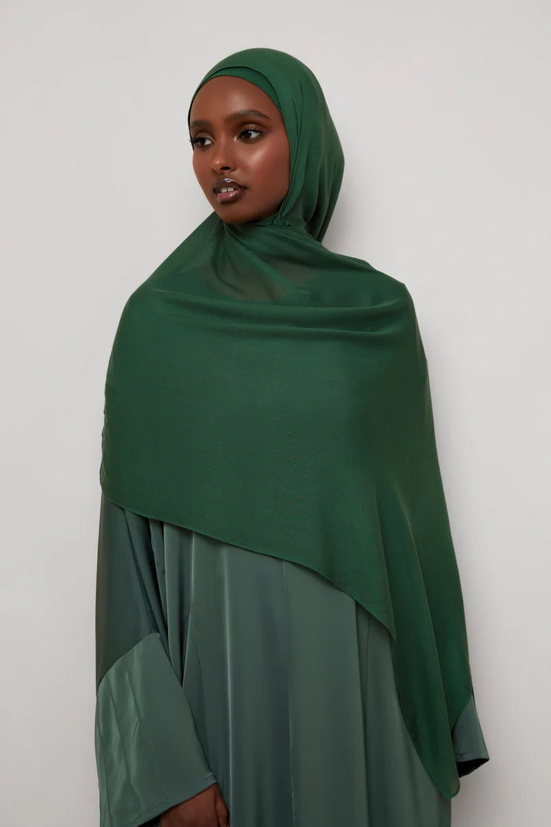 Bamboo Woven Hijab - Cilantro