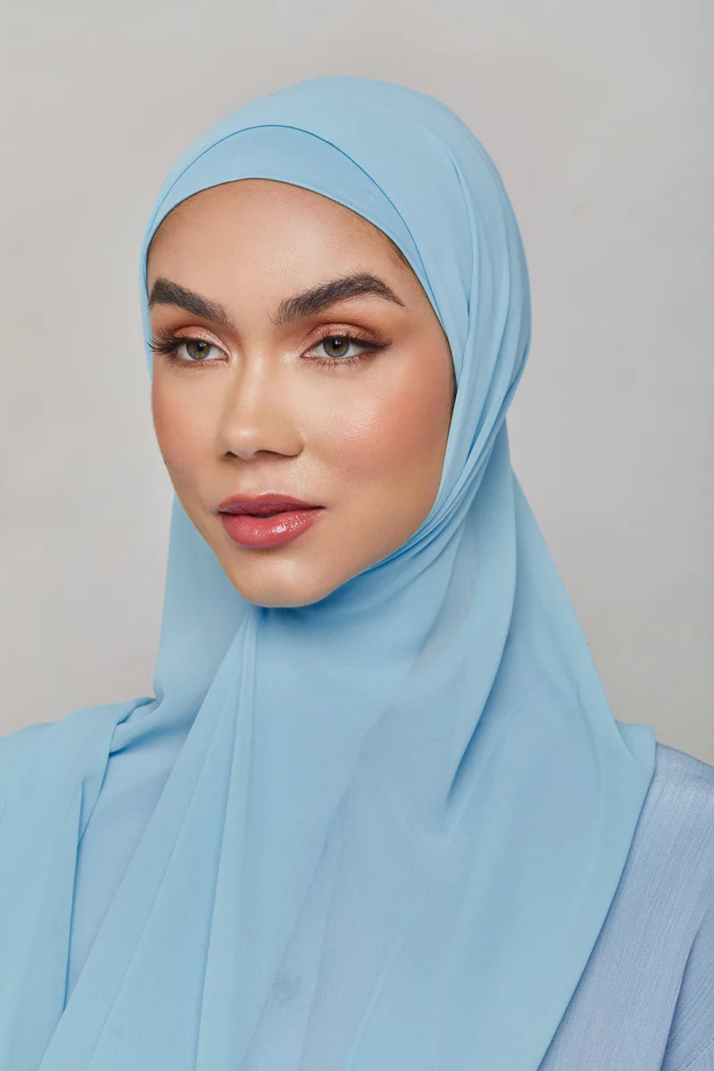 Chiffon LITE Hijab - Clear Sky