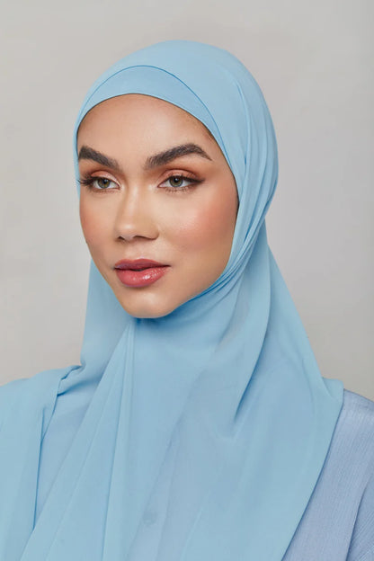 Chiffon LITE Hijab - Clear Sky