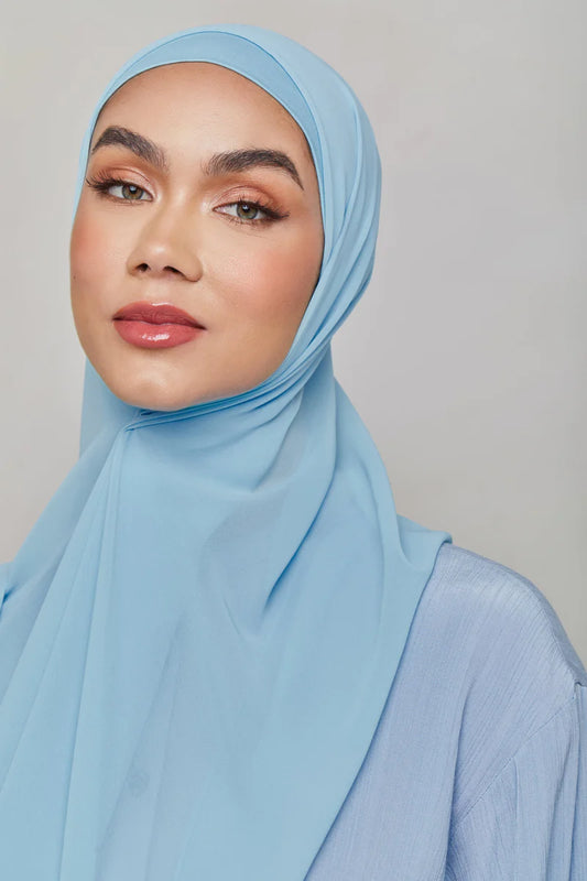 Chiffon LITE Hijab - Clear Sky