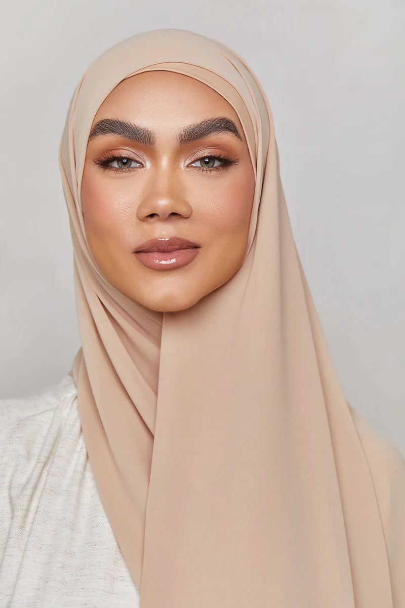 Chiffon LITE Hijab - Light Taupe