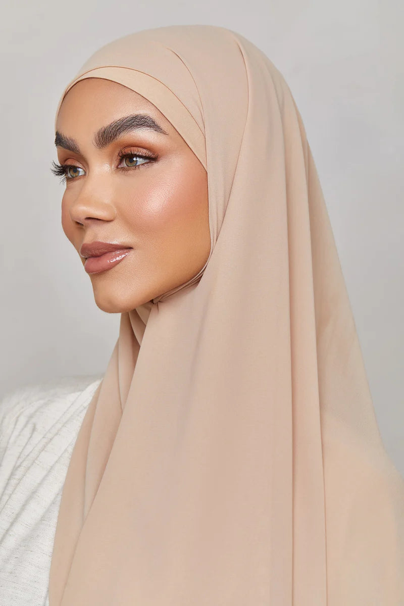 Chiffon LITE Hijab - Light Taupe