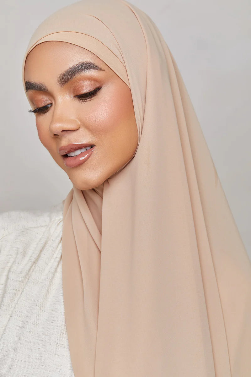 Chiffon LITE Hijab - Light Taupe