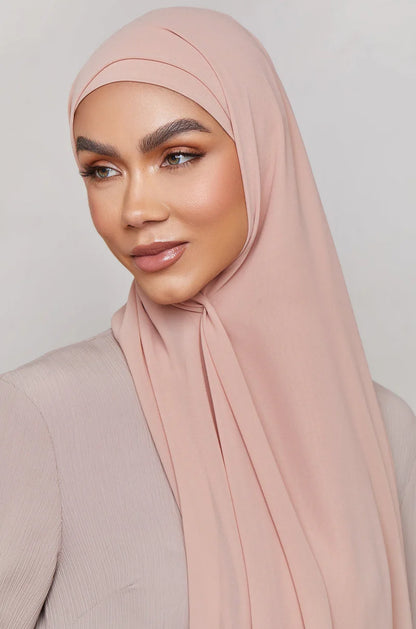 Chiffon LITE Hijab - Mahogany Rose