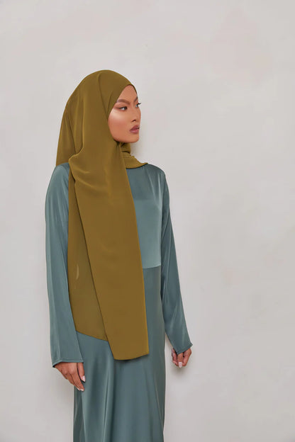 Chiffon LITE Hijab - Moss