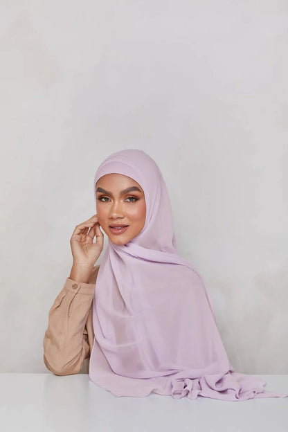 Chiffon LITE Hijab - Orchid Petal