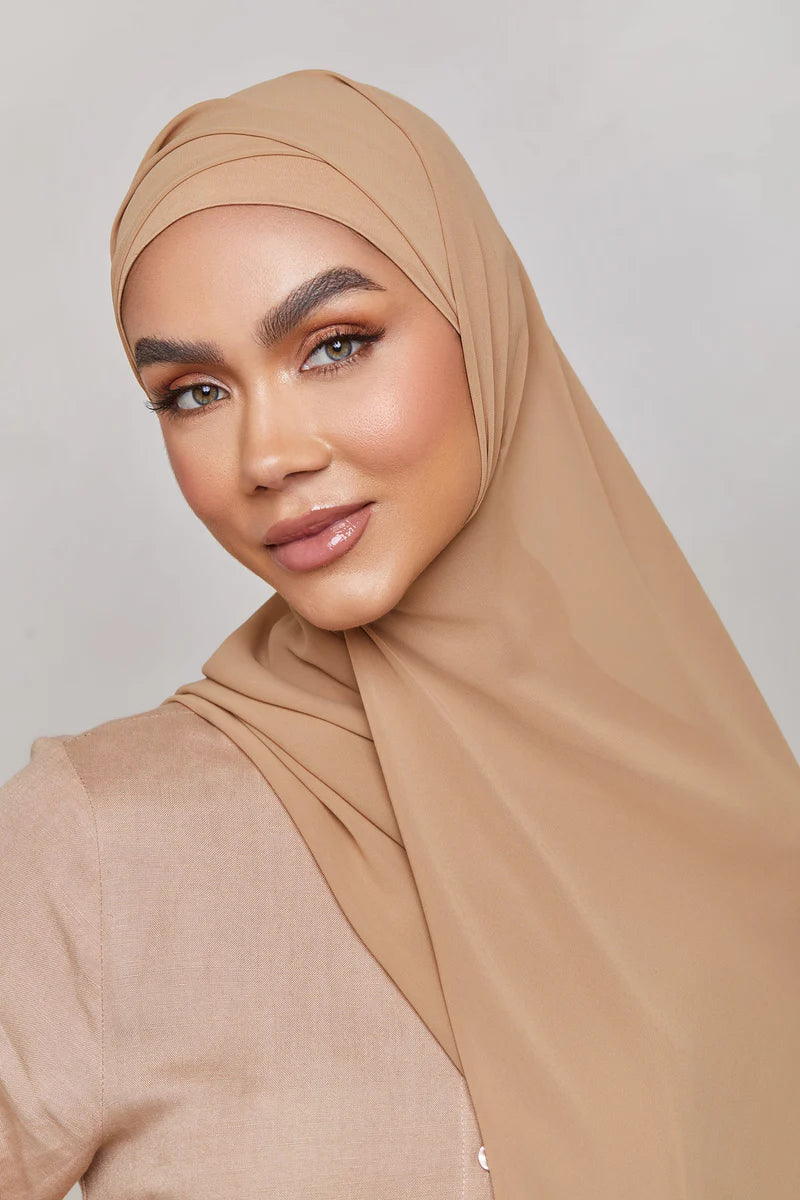 Chiffon LITE Hijab - Tannin