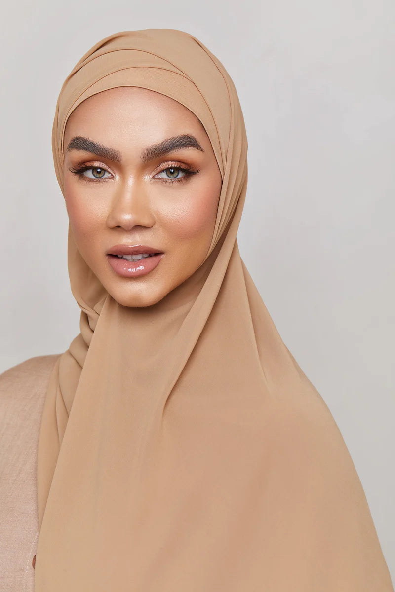 Chiffon LITE Hijab - Tannin