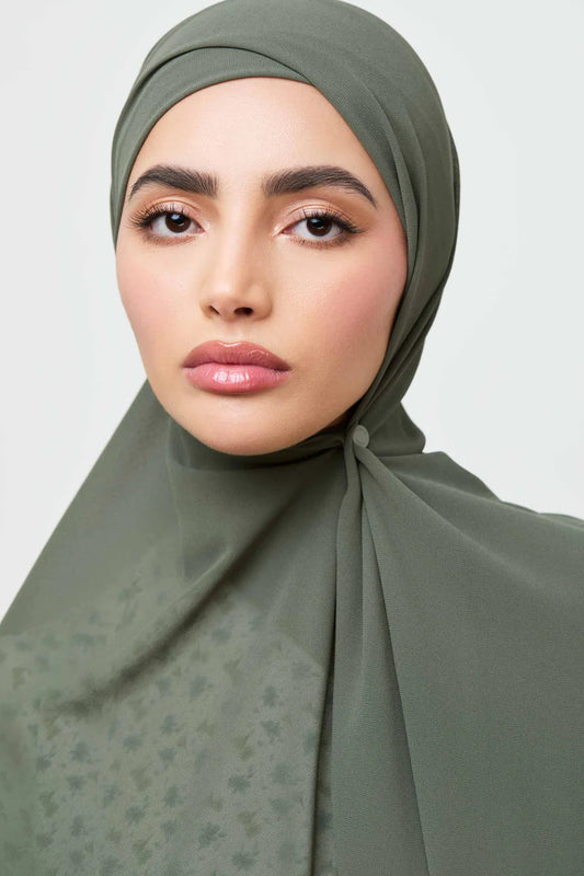 Essential Chiffon Hijab - Agave Green