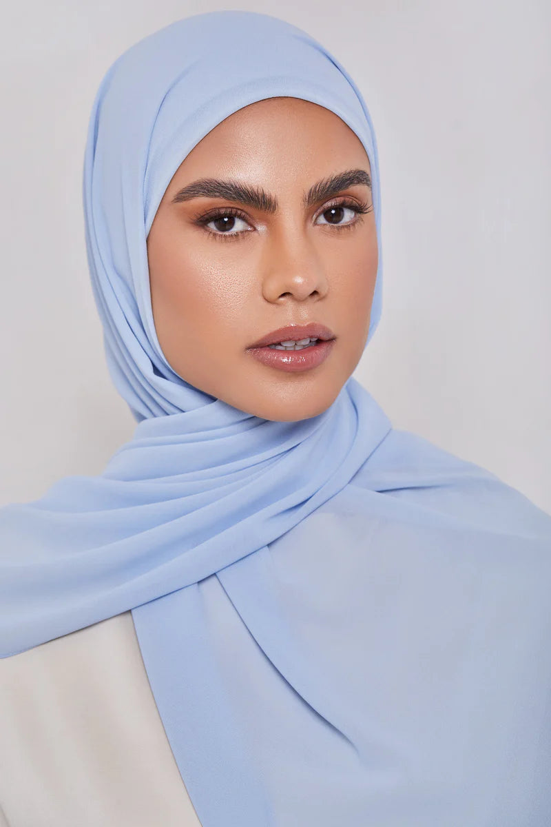 Essential Chiffon Hijab - Baby Blue