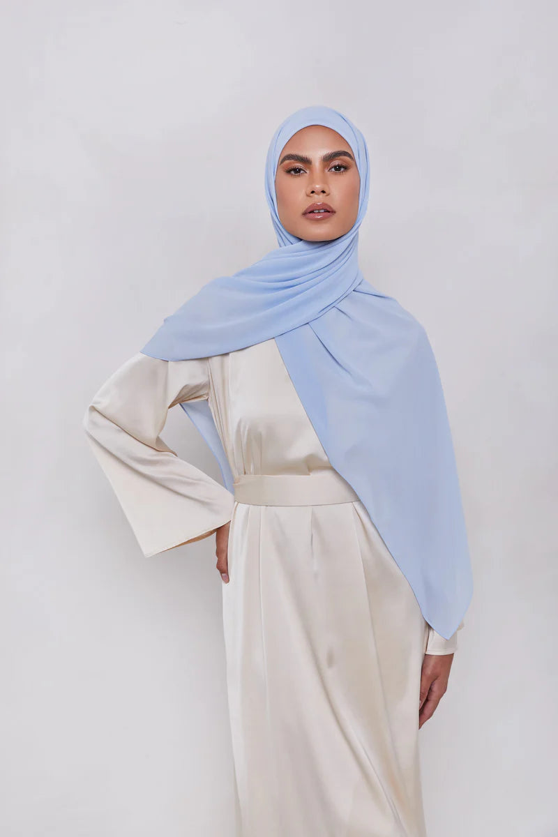 Essential Chiffon Hijab - Baby Blue