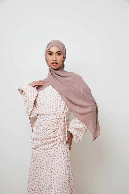 Essential Chiffon Hijab - Bark