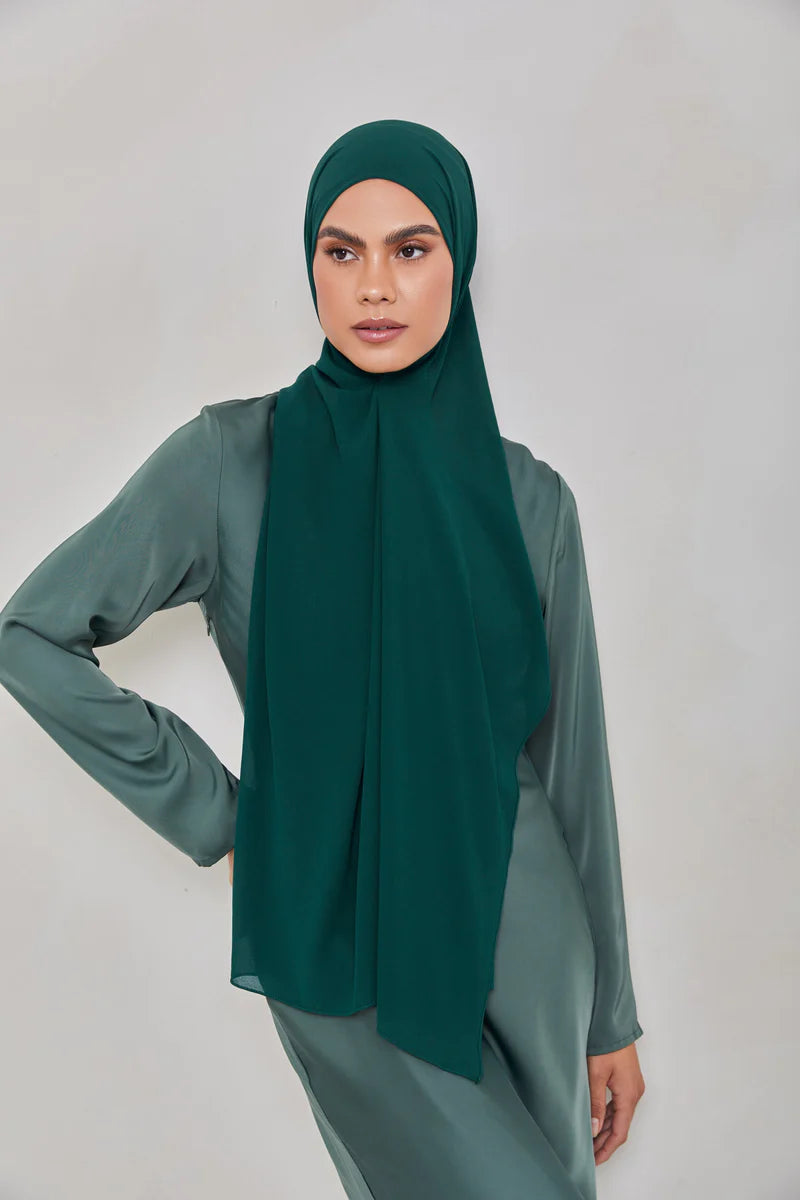 Essential Chiffon Hijab - Deep Teal