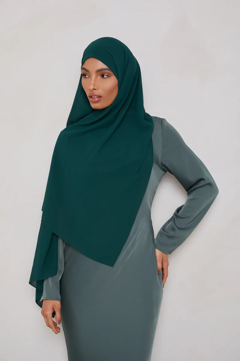 Essential Chiffon Hijab - Deep Teal