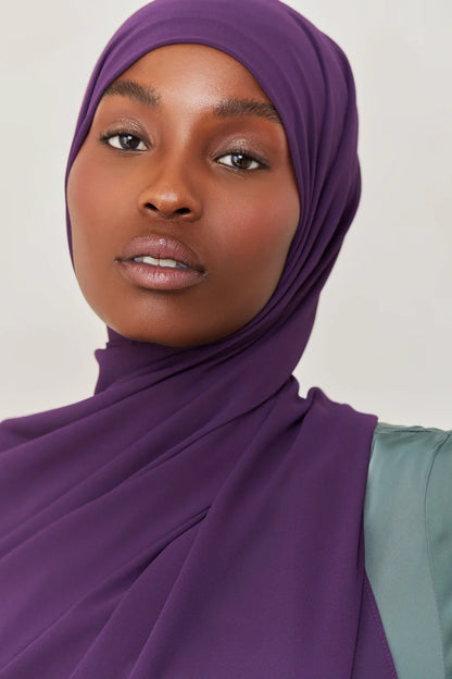 Essential Chiffon Hijab - Eggplant