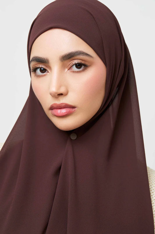 Essential Chiffon Hijab - Espresso