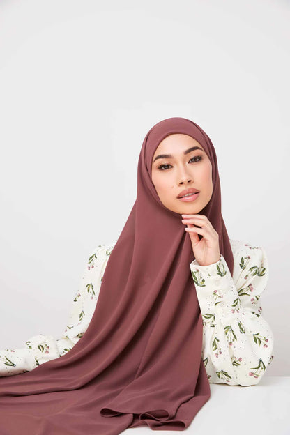 Essential Chiffon Hijab - Marron