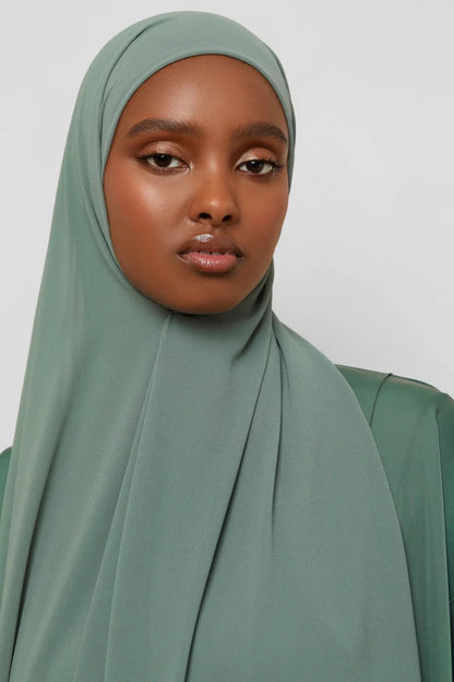 Essential Chiffon Hijab & Matching Undercap Set - Chinois Green