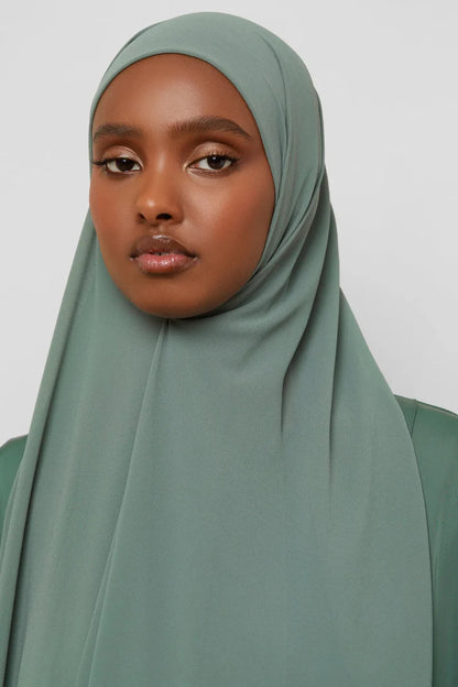 Essential Chiffon Hijab & Matching Undercap Set - Chinois Green