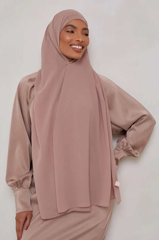 Essential Chiffon Hijab - Mink