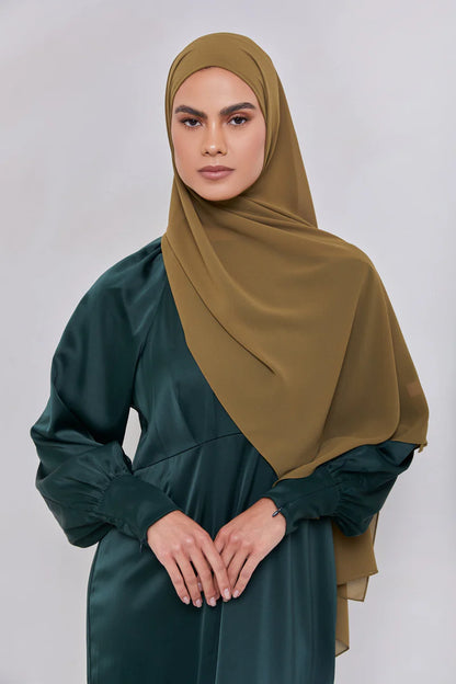 Essential Chiffon Hijab - Olive