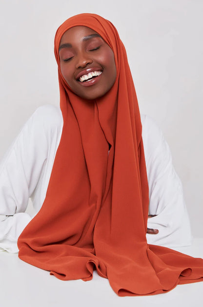 Essential Chiffon Hijab - Rust