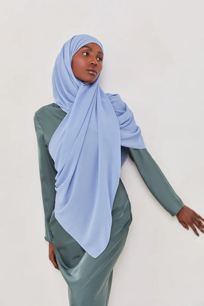 Essential Chiffon Hijab - Skyline Blue