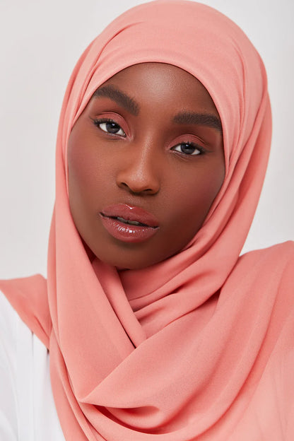 Essential Chiffon Hijab - Warm Peach