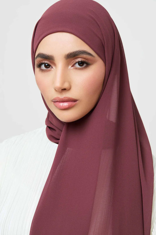 Essential Chiffon Hijab - Wild Ginger