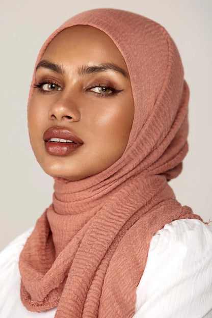 Everyday Crinkle Hijab - Desert Rose