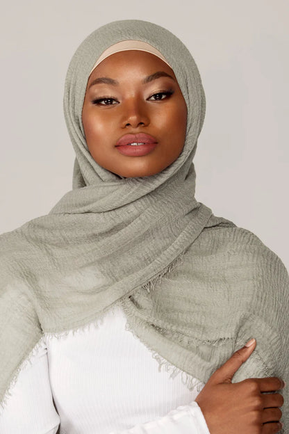 Everyday Crinkle Hijab - Nile Green