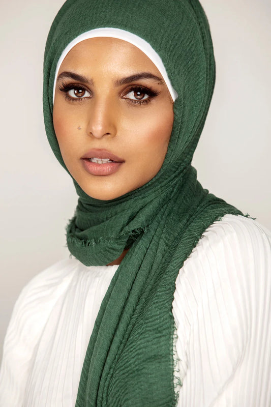 Everyday Crinkle Hijab - Pine