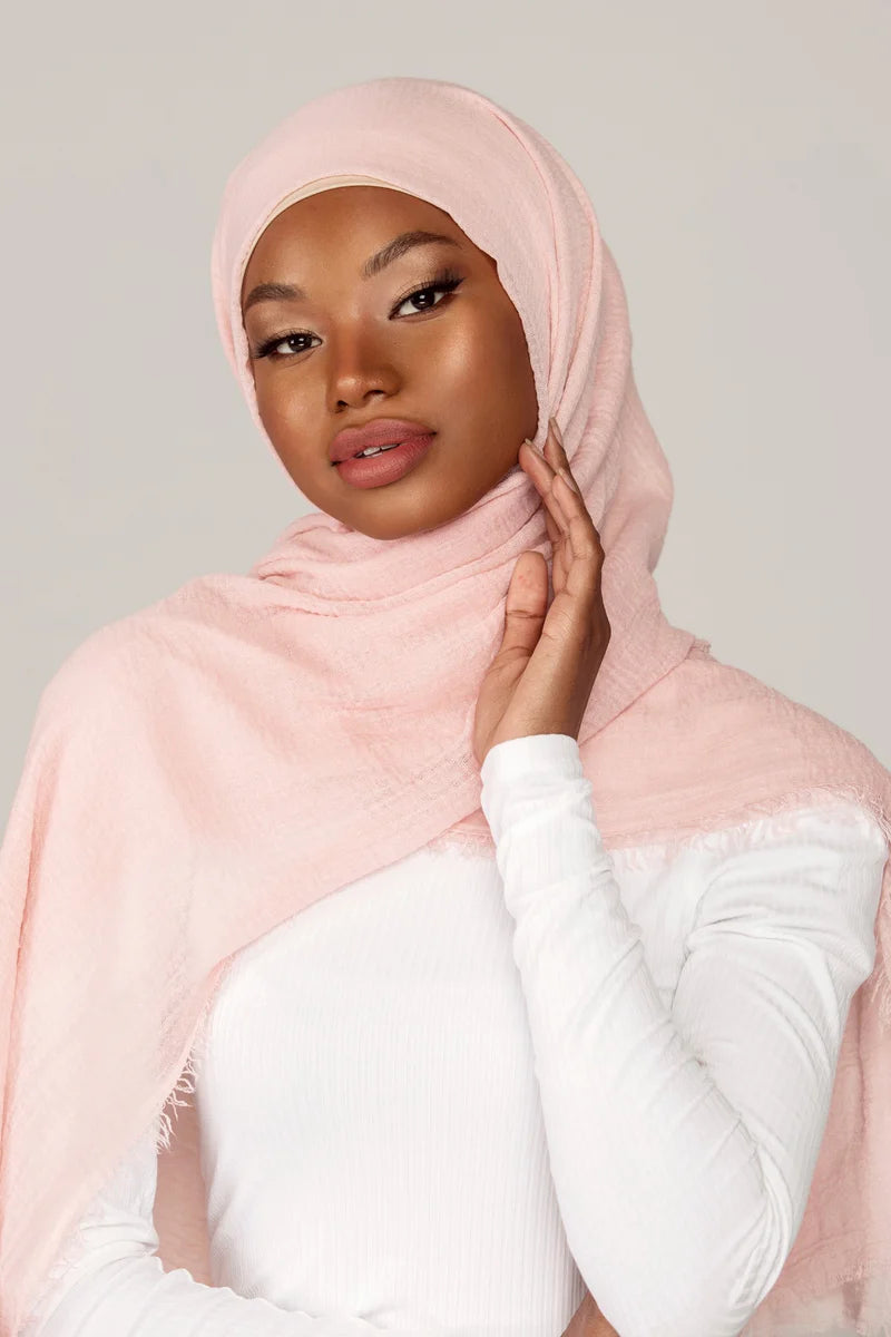 Everyday Crinkle Hijab - Pink Quartz