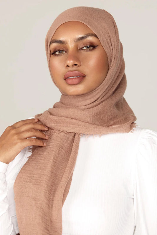 Everyday Crinkle Hijab - Toffee