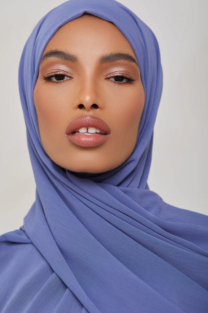 Georgette Crepe Hijab - Blue Lagoon