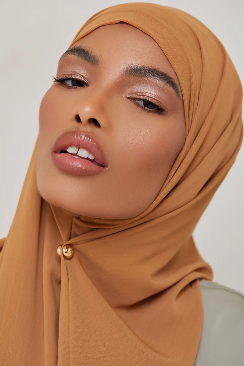 Georgette Crepe Hijab - Butterscotch