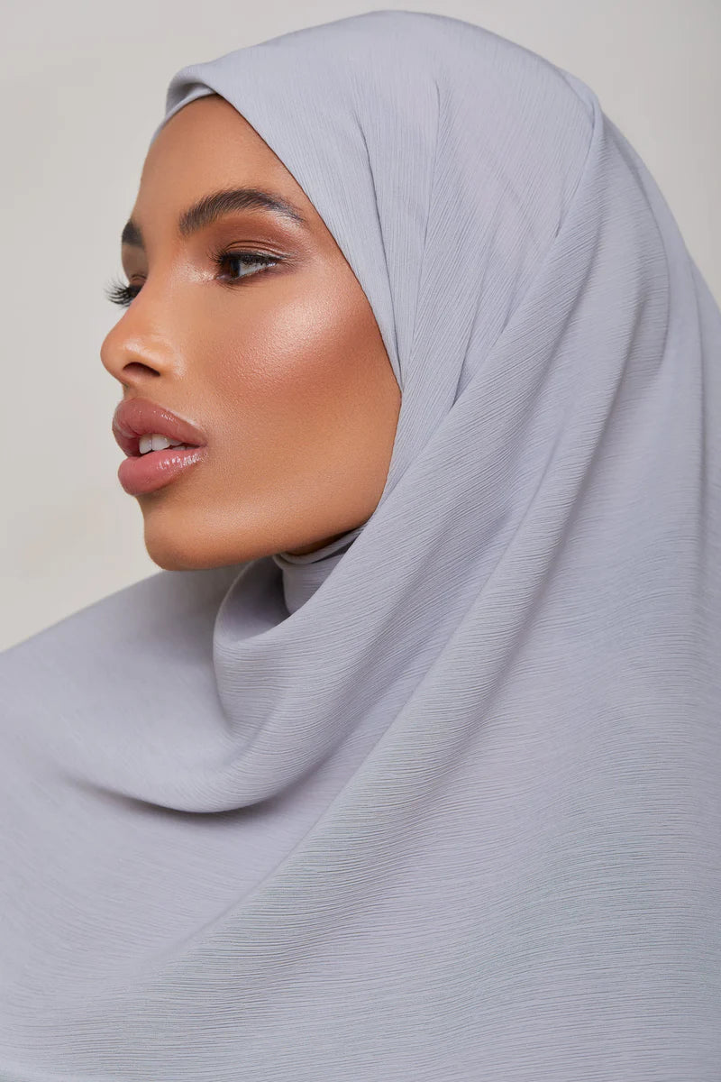 Georgette Crepe Hijab - Earl Grey