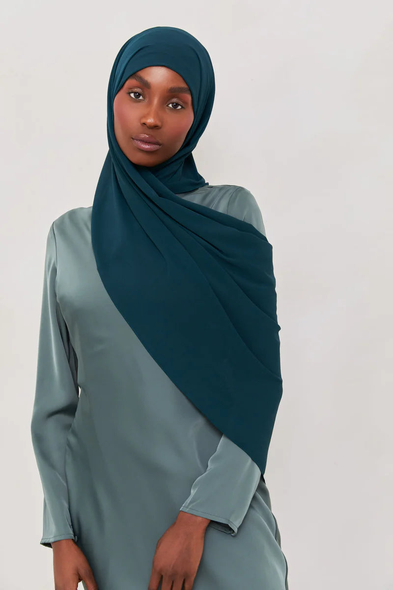 Georgette Crepe Hijab - Guava