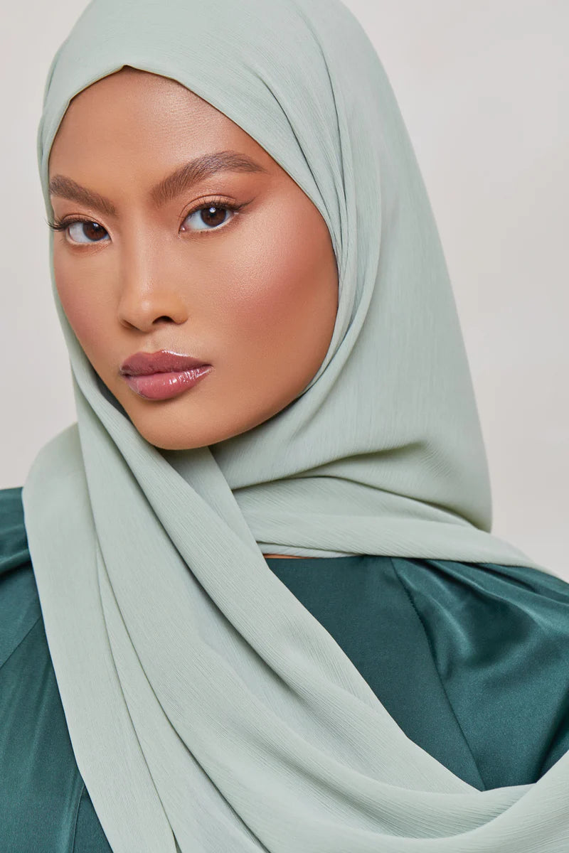 Georgette Crepe Hijab - Sage