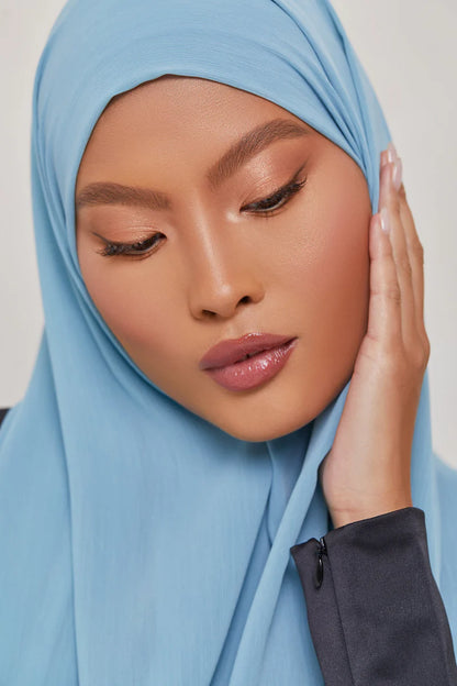 Georgette Crepe Hijab - Sea Breeze