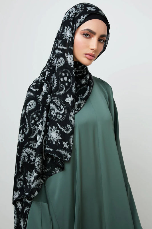 Modal Hijab - Midnight Paisley